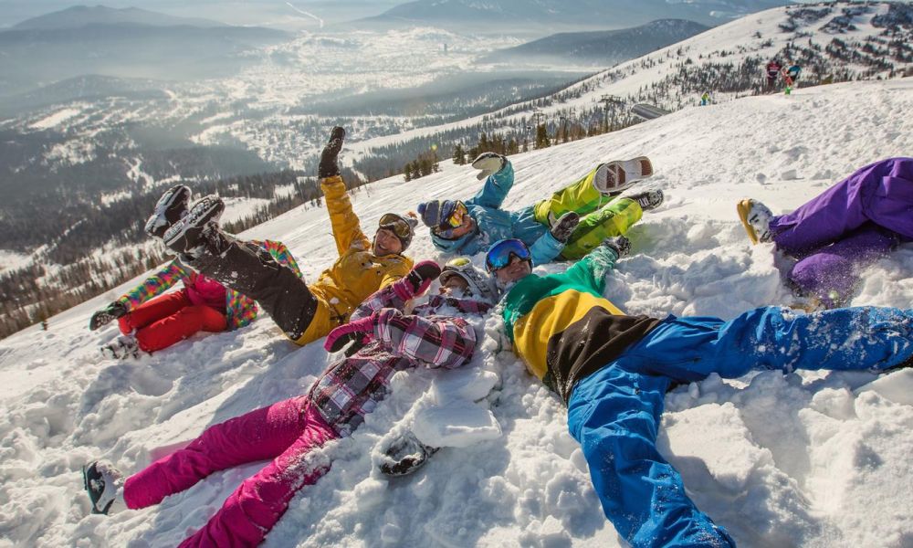 Intercambio escolar en Canadá - estudiantes durante el invierno canadiense