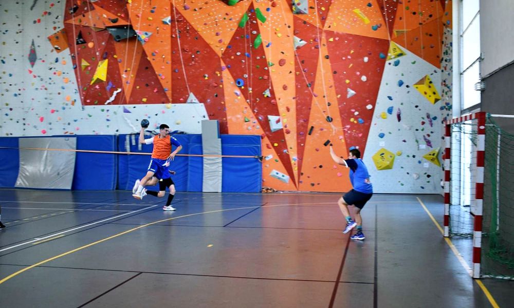 Handbalkamp in Frankrijk - training