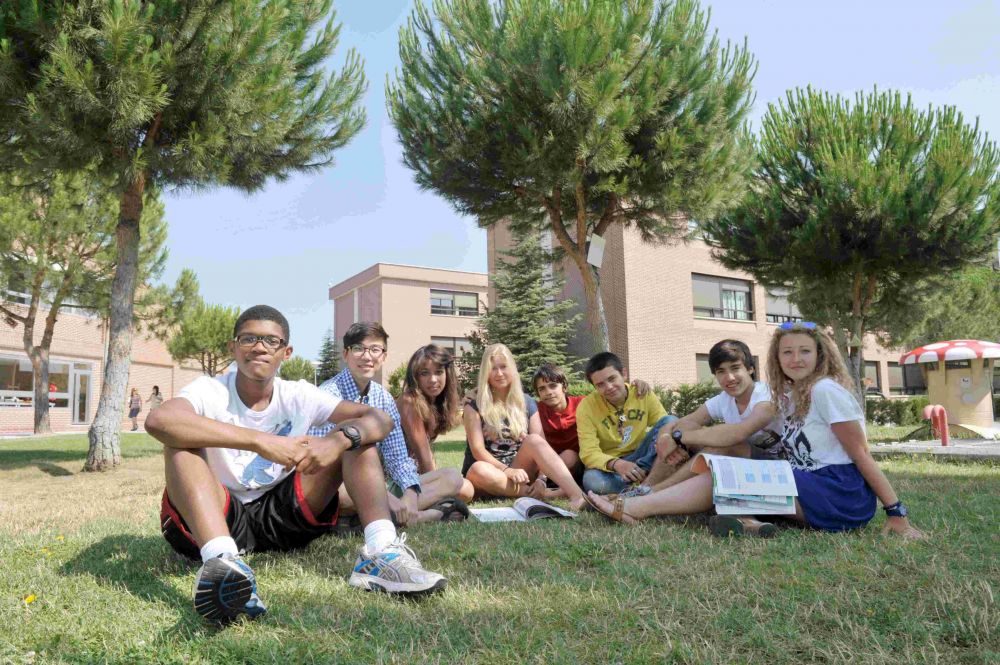 Summer camp in Spain - group of students in Madrid