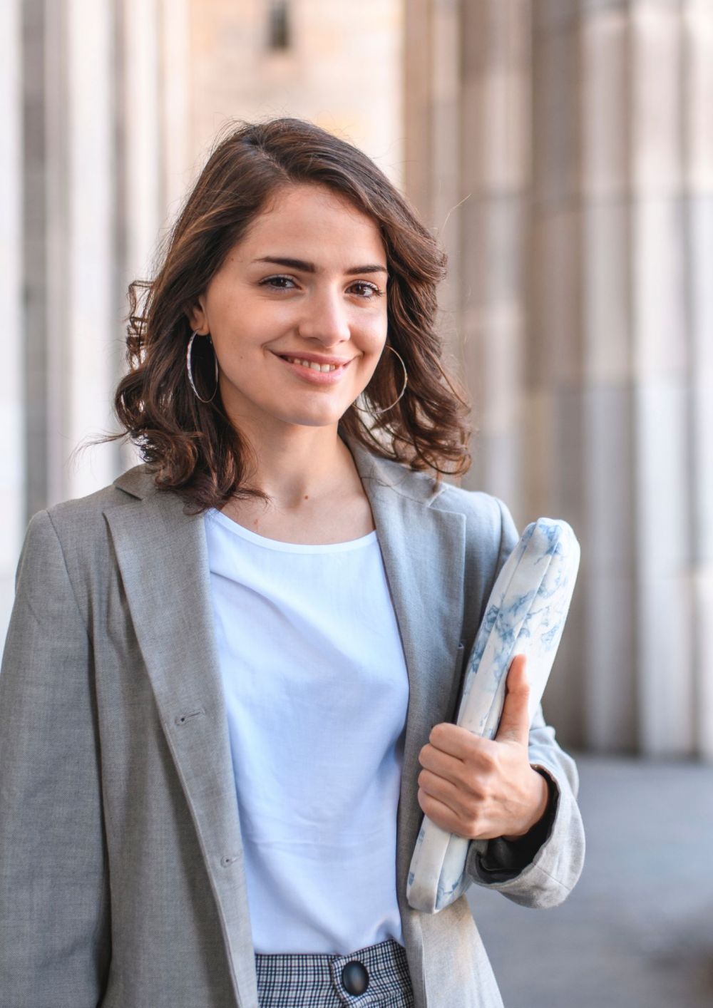 Student learning a foreign language