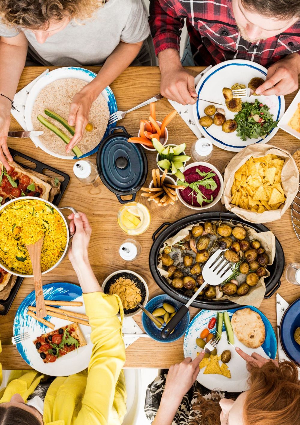 Dinner during your homestay in France