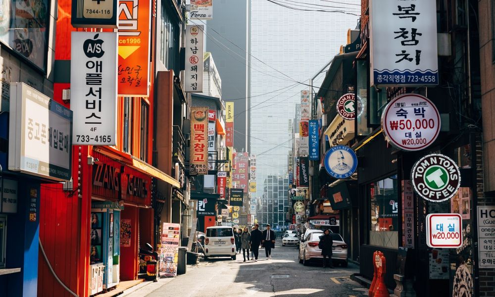 High School-uitwisseling in Korea - Koreaanse straten