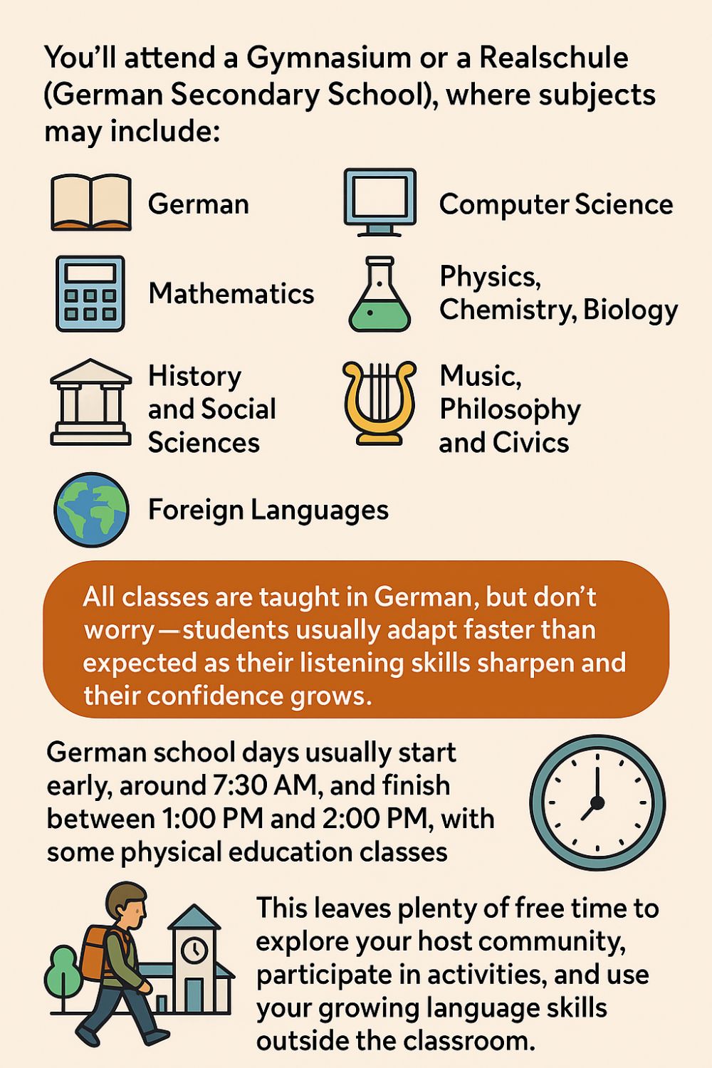 Transition year in Germany - attend school in Germany