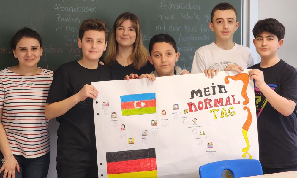Cursos de alemán para adolescentes - estudiantes durante la clase