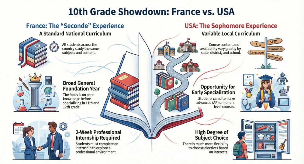 10º grado en Francia: compara los programas de estudio de EE.UU y Francia