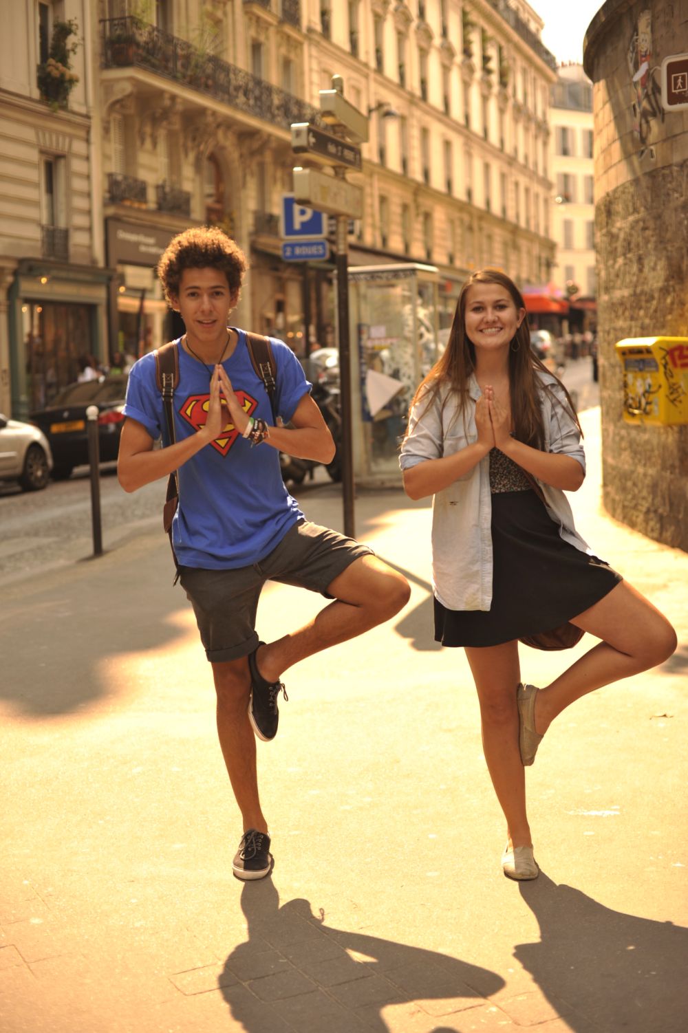 Teenager on a language stay in France, learning French in an everyday setting