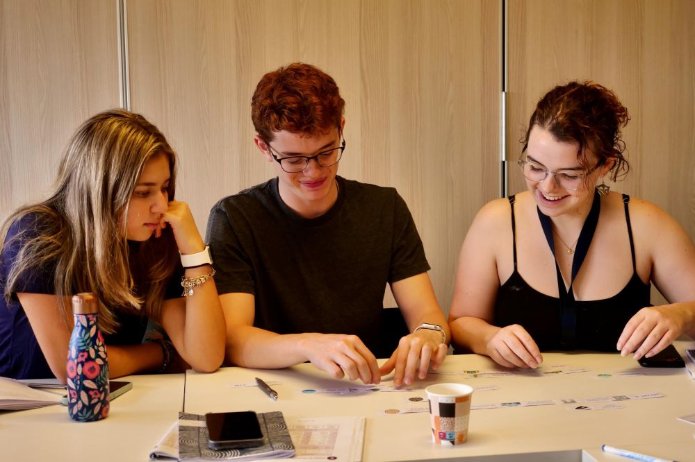 students in class