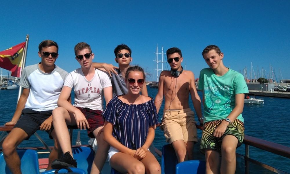 Teen students Spanish summer camp Valencia Spain