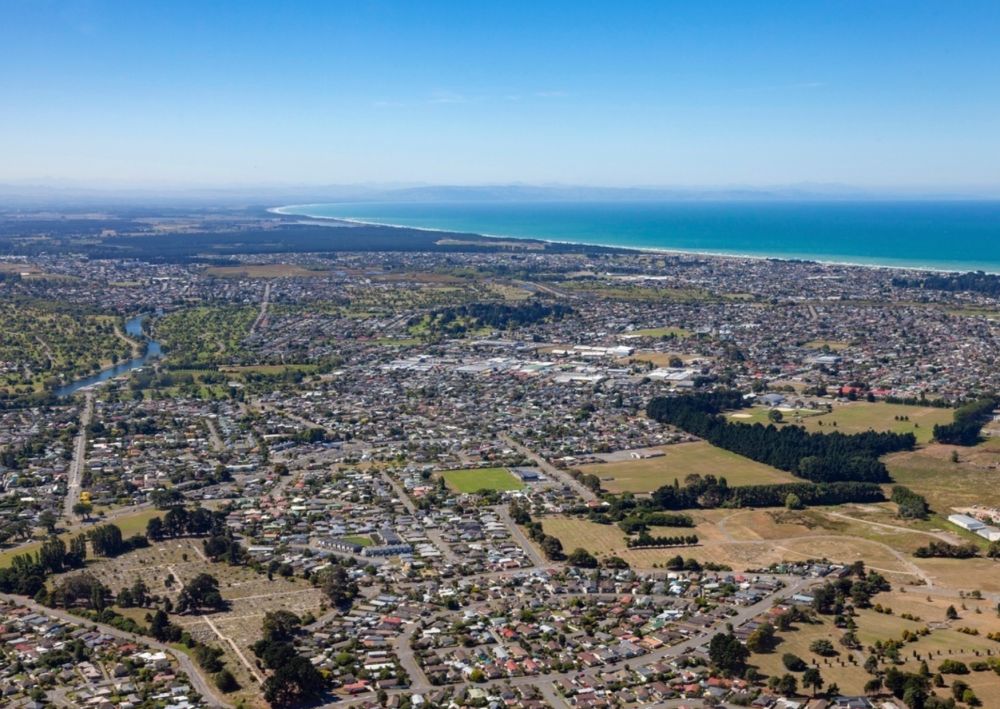 Vista aérea de Christchurch