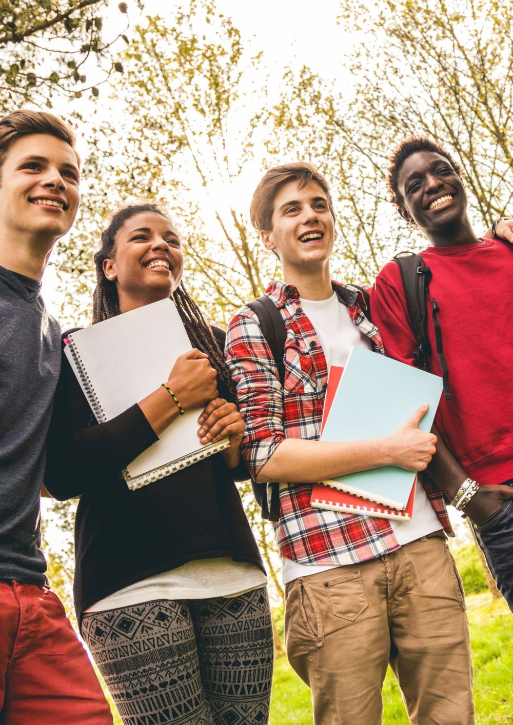 High School in het buitenland Spanje - studenten op de campus