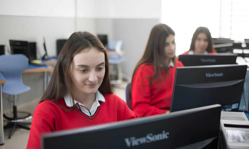Studenten in de klas High School programma
