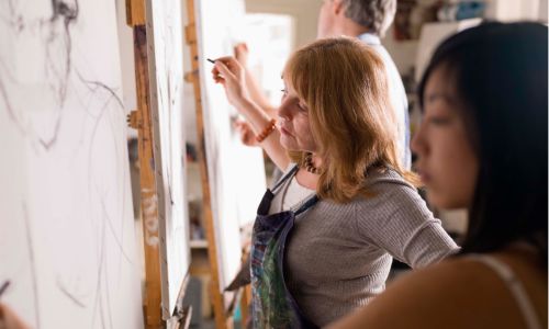 Taalschool Italië - Italiaanse taalcursus en schilderen in Florence - kunstlessen
