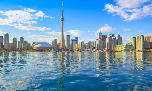 Learn English in Canada - Homestay with activities in Ontario, Canada - Skyline of Toronto