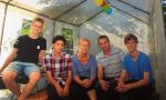 Homestay immersion in Germany - student with his host family