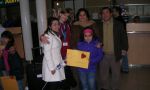 Homestay in Chile - host family at the airport