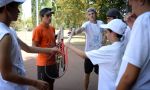 Tennis summer camp in France - debriefing trainings with the trainer