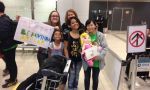 Homestay immersion in Brazil - Host family at the airport