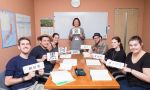 Curso de japonés en - estudiantes en la escuela