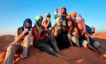 Arabic courses in Morocco - group of students in desert