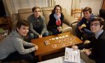French homestay in France -playing boardgames