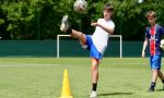 French summer camps - player at the soccer summer camp in France
