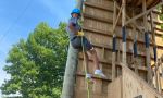 English summer camp in Canada - climbing
